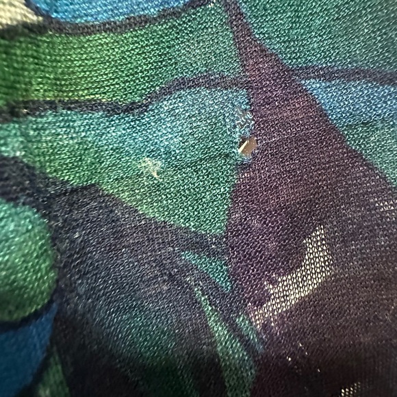 Y2K Ed Hardy Tattoo Print Sheer Scarf by Christian Audigier Graphic Scull Roses - Picture 7 of 7